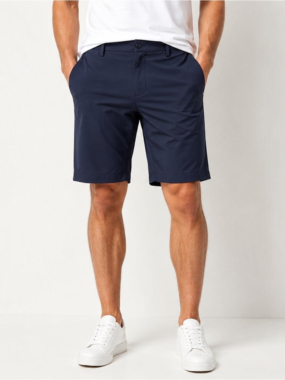 Theory Zaine SW S Neoteric Men’s Navy Blue Tailored Shorts – Size 36